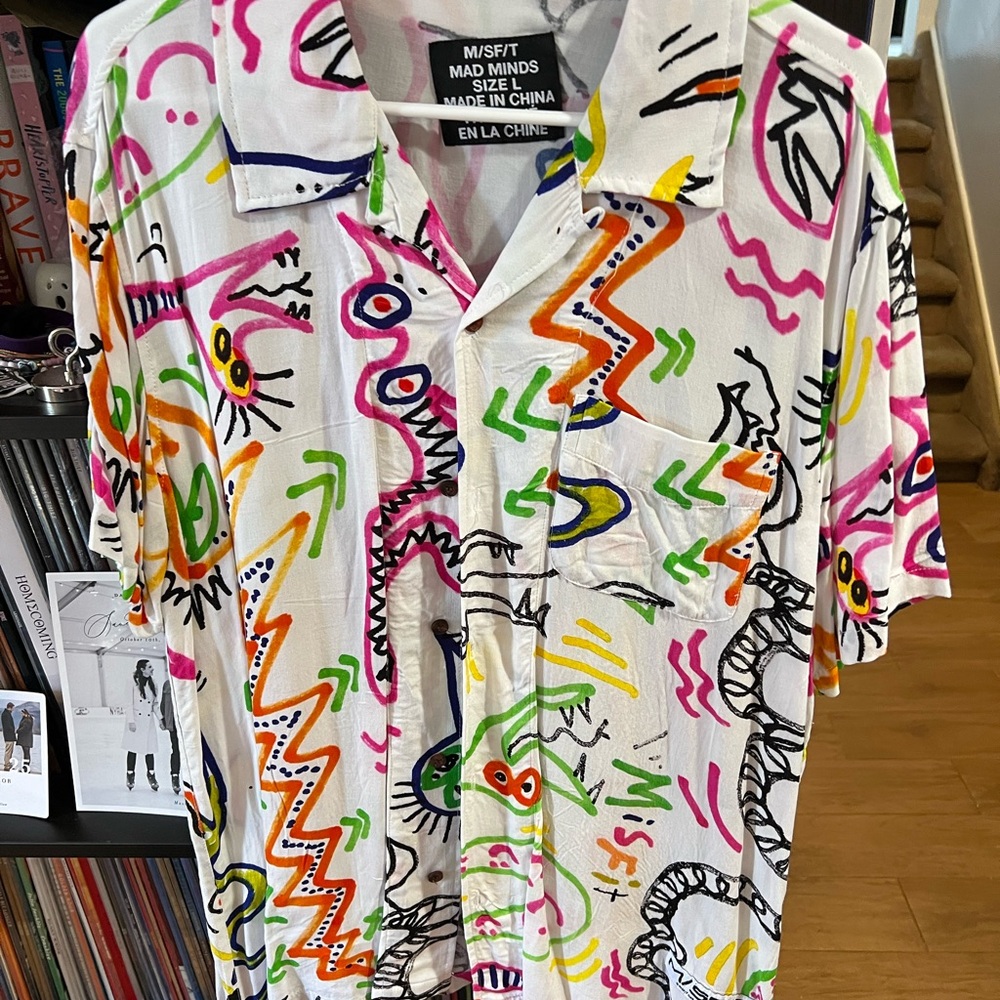 Urban outfitters Multicolor Graphic Men's Shirt